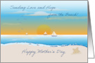Beach Theme Mother’s Day Sail Boats Star Fish card