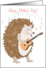 Mother’s Day Hedge Hog Music Notes card