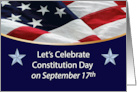 Constitution Day September 17 American Flag card