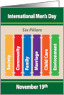 International Men’s Day November 19th Pillars card