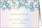 Custom Name Wedding Postponement Announcement card