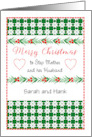 Custom Christmas For Step Mother And Husband card