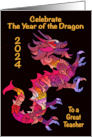 Teacher Chinese New Year of the Dragon 2024 card