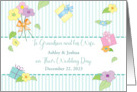 Custom Name Date Congratulations Grandson Wife card