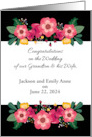 Custom Congratulations Grandson Wife Name Date card