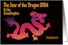 Granddaughter Custom 2024 Year Of The Dragon card