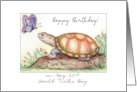 Happy Birthday May 23 World Turtle Day card