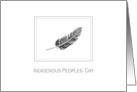 Indigenous Peoples’ Day Grey Feather card