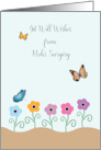 Get Well Wishes Mohs Surgery Flowers card