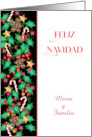 Spanish Custom Name Blank Feliz Navidad card