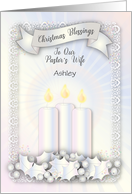 Custom Christmas Blessings For Pastor’s Wife card