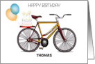 Custom Birthday Bike For Thomas card