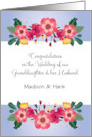 Custom Name Wedding Congratuations Granddaughter card