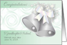 Custom Name Date Wedding Congratuations Granddaughter card