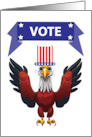 USA Bald Eagle Voting card