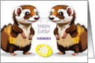 Custom Name Ferret Easter Egg card