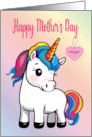 Custom Name Unicorn Mother’s Day card