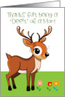 Cartoon Deer Mother’s Day card