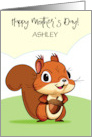 Custom Name Mother’s Day Squirrel card