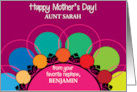 Custom Mother’s Day To Aunt From Nephew card