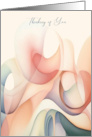 Thinking of You Loved One Care Facility Abstract card