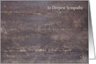 Loss of Son Sympathy Wooden Floor card