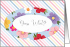 Secret Admirer Stripes Flowers card
