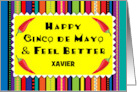 Custom Name Get Well Cinco de Mayo card