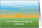 Custom Encouragement For Retirement Home Landscape card