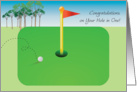 Congratulations / Hole in One in Golf card