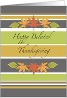 Thanksgiving / Belated, fall leaves card