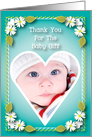 Thank You / For Baby Gift, Photo Card