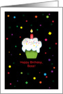 Birthday / To Boss, cupcake card