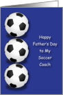 Father’s Day, to Soccer Coach card