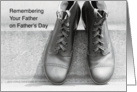 Father’s Day, In Remembrance of Your Father, shoes card