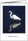Father’s Day, to Sponsor, white egret card
