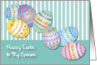 Easter, to Sponsor, decorated eggs card