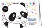 Thank you, for Preschool Teacher, panda card
