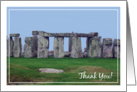 Thank you, to World History Teacher, Stonehenge card