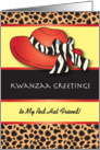Kwanzaa to Red Hat Friend card