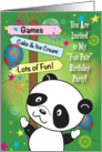Fun Fair Birthday Party Invitation, panda card