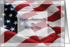 Happy Wedding Anniversary on Patriot Day card