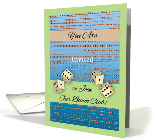 Invitation to Join Bunco Club card (1028329)