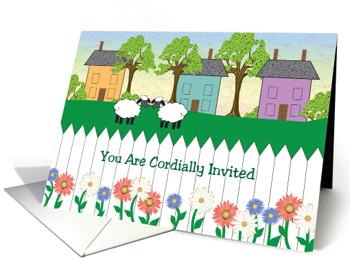 Invitation to Welcome to the Neighborhood Party card (1028475)