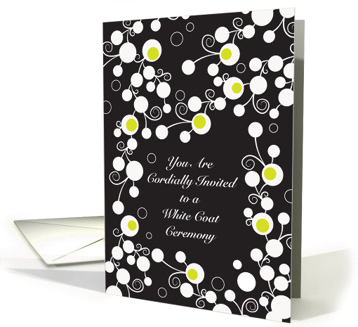 Invitation to White Coat Ceremony, abstract card (1029969)