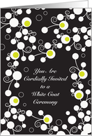 Invitation to White Coat Ceremony, abstract card