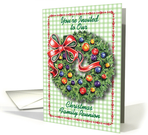 Invitation to Family Reunion at Christmas card (1032123)
