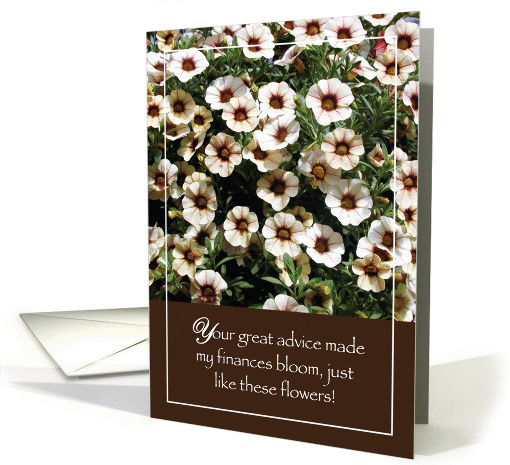 Thank You to Financial Adviser card (1034381)