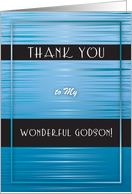 Thank You to Godson, abstract card