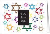 Encouragement for a Rabbi, Stars of David card